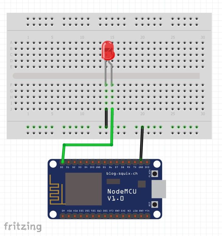 NodeMCU complete circuit - Fritzing